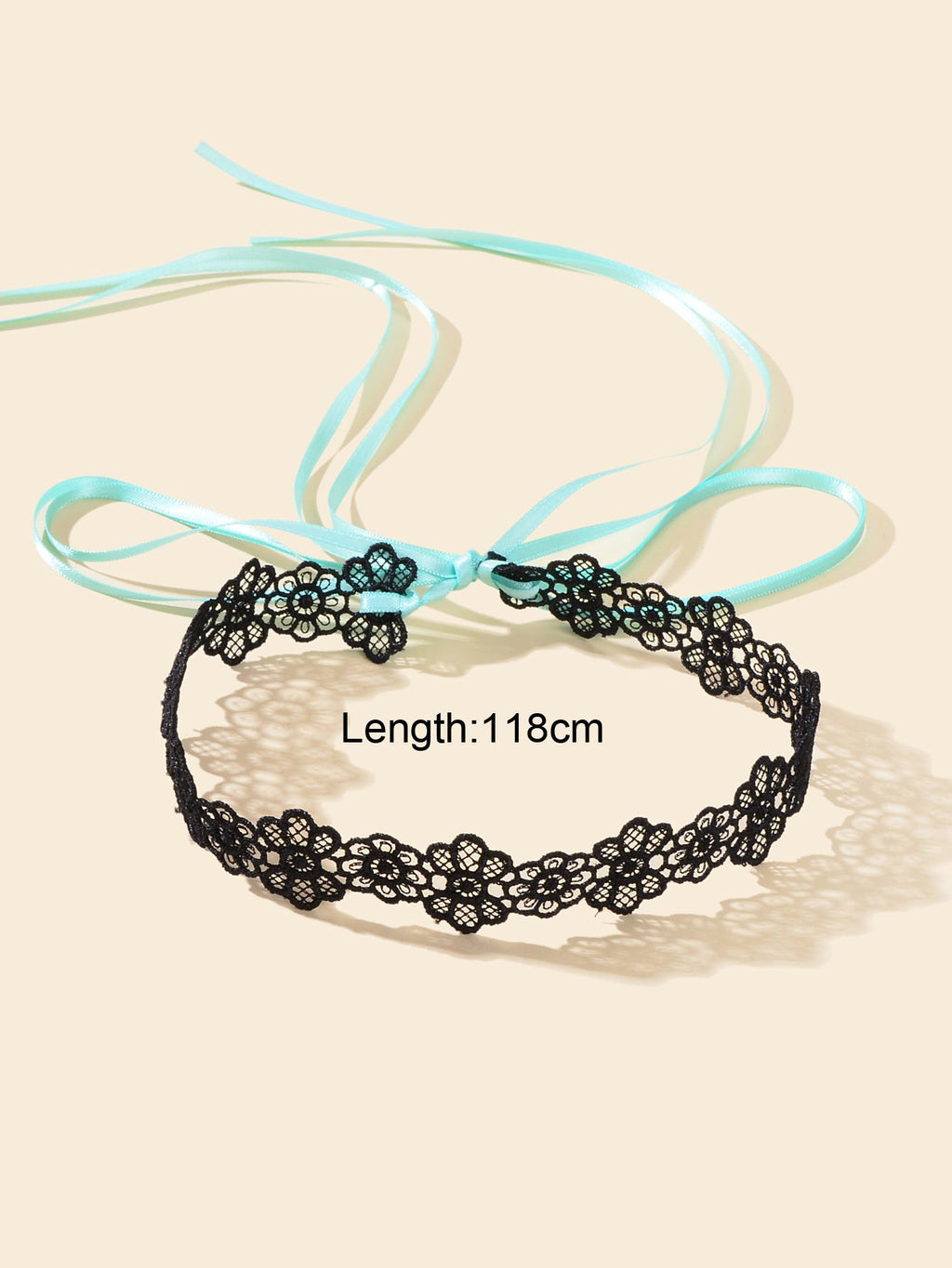 Halloween Retro Gothic Style Necklace Black Flower Lace Neck Chain