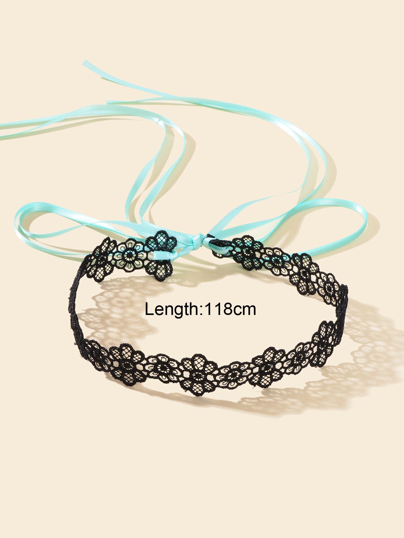 Halloween Retro Gothic Style Necklace Black Flower Lace Neck Chain