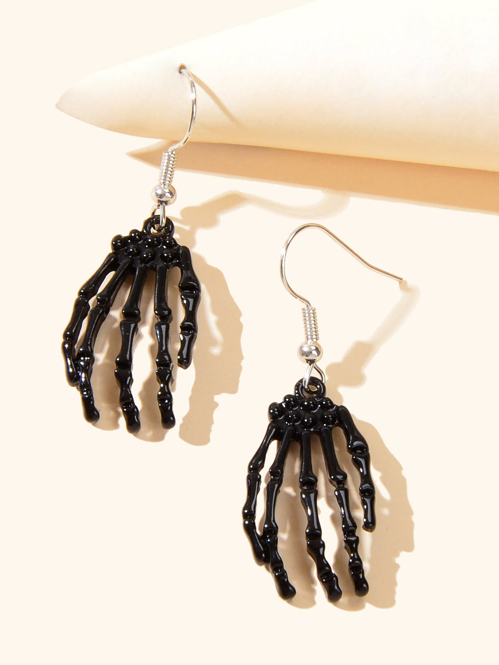 Punk Style Gothic Halloween Black Hand Skeleton Bone Men Women Dangle