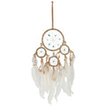 Small Natural Dreamcatcher with Turquoise Beads