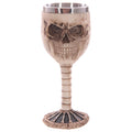 Decorative Gothic Skull and Spine Goblet