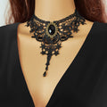 Vintage Gothic Black Hollow Lace Choker Tattoo Collar Necklace Cosplay