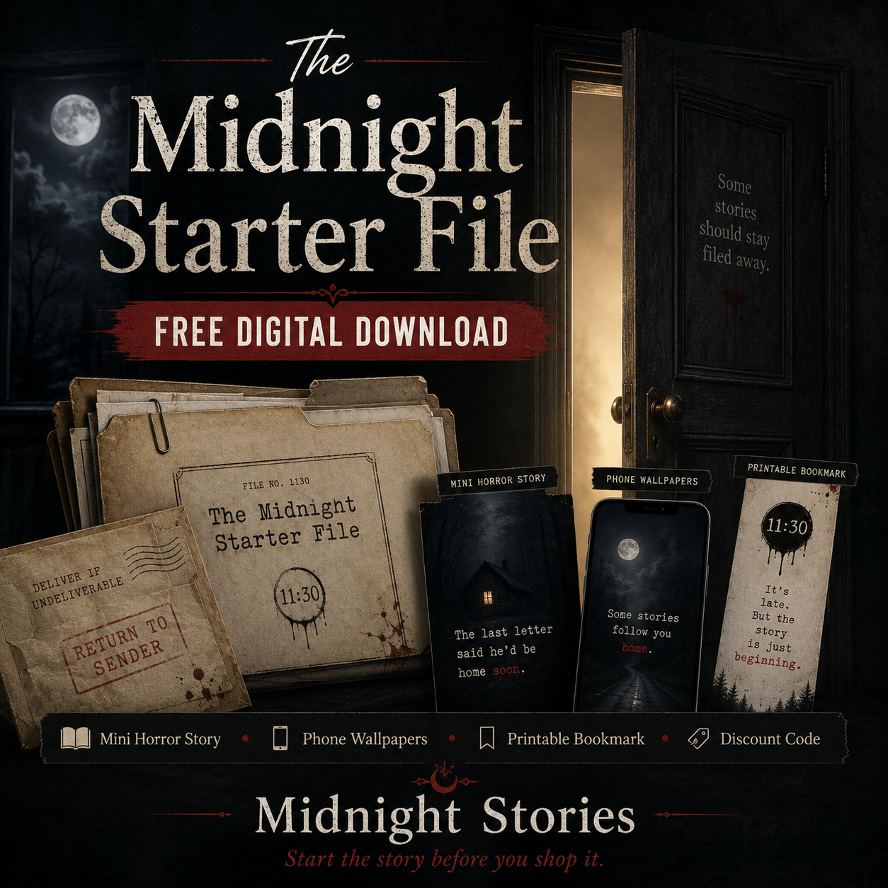 The Midnight Starter File free digital download cover image for Midnight Stories